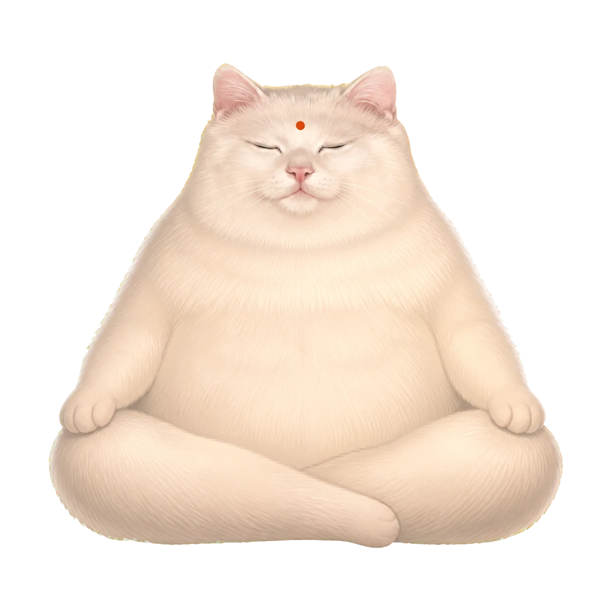 Affirmation Cat meditating